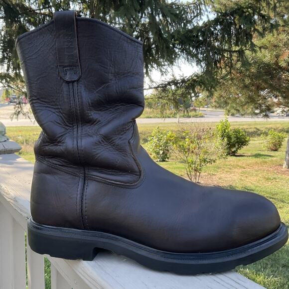 Steel Toe Boots Redwing Pecos Boot Employee Safety Boots Shoes Red
